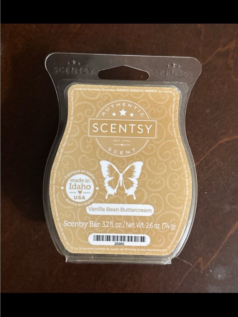 Scentsy Vanilla Bean Buttercream Bar -Brand New